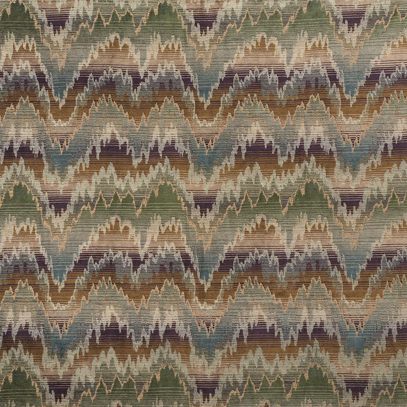 Schumacher CARPENTER FLAMESTITCH MOSS Fabric | Atlanta Fabrics