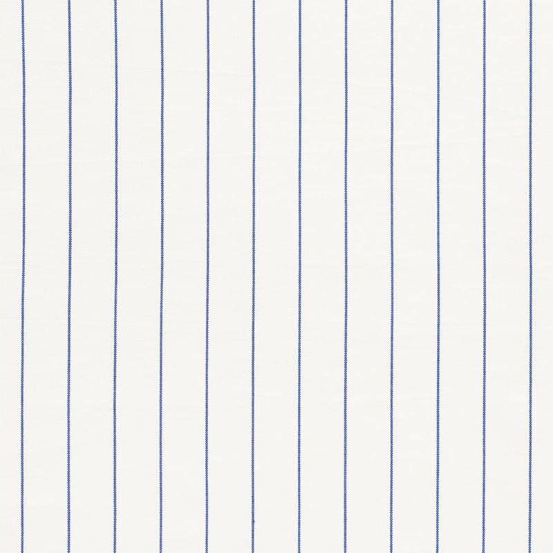 SCHUMACHER CAVETT STRIPE BLUE FABRIC | Atlanta Fabrics