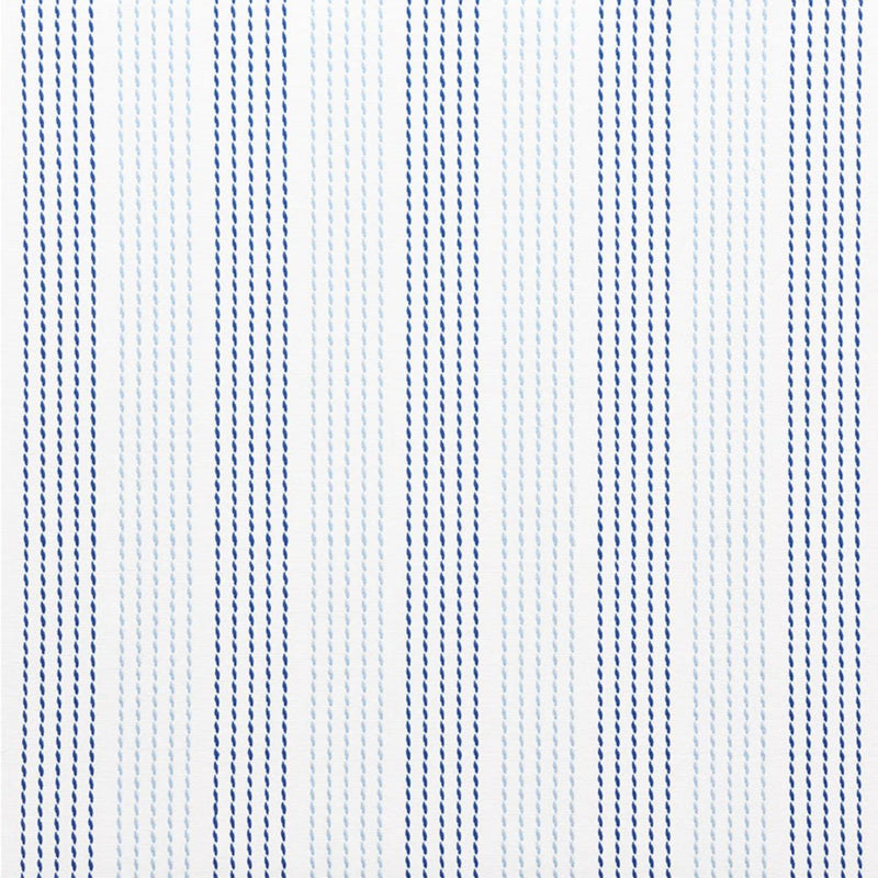 SCHUMACHER RUNNING STITCH BLUES FABRIC | Atlanta Fabrics