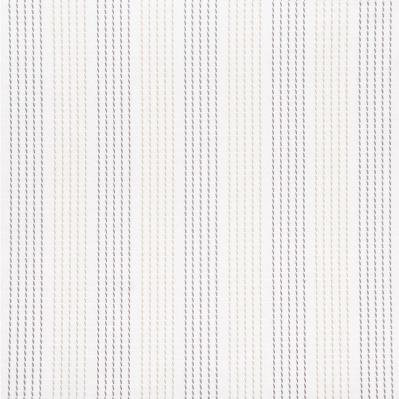 SCHUMACHER RUNNING STITCH CHARCOAL & SAND FABRIC | Atlanta Fabrics