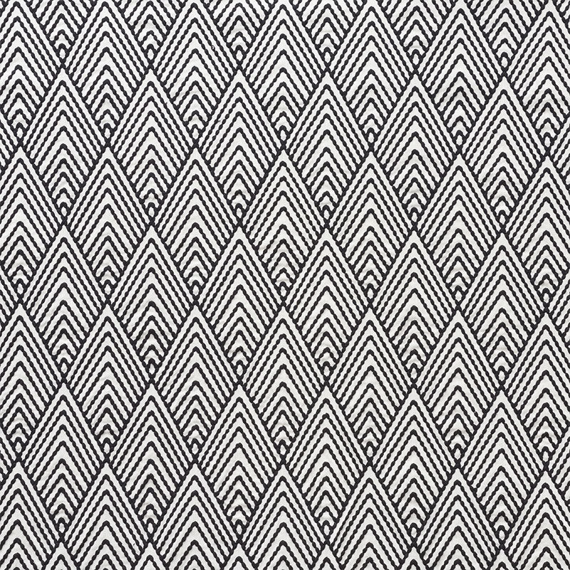 Schumacher AVILA EMBROIDERY BLACK Fabric | Atlanta Fabrics