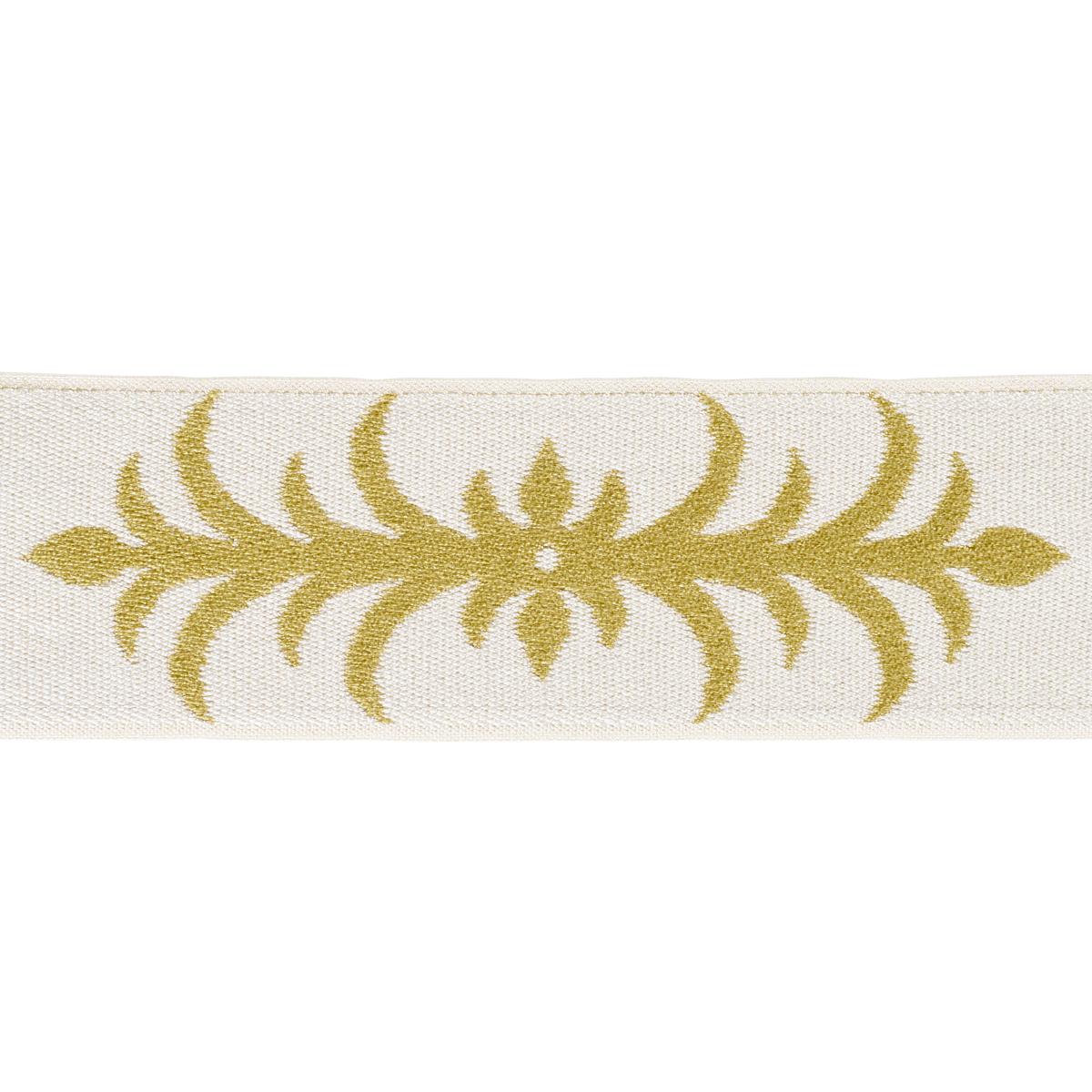 SCHUMACHER ACANTHUS TAPE OCHRE TRIM | Atlanta Fabrics