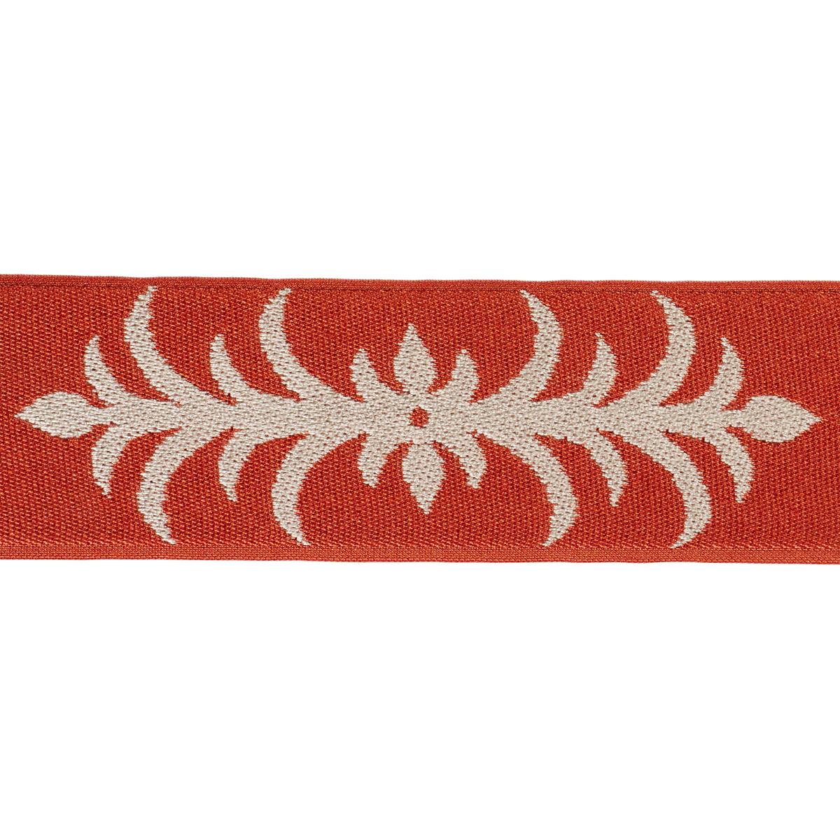 SCHUMACHER ACANTHUS TAPE TERRACOTTA TRIM | Atlanta Fabrics