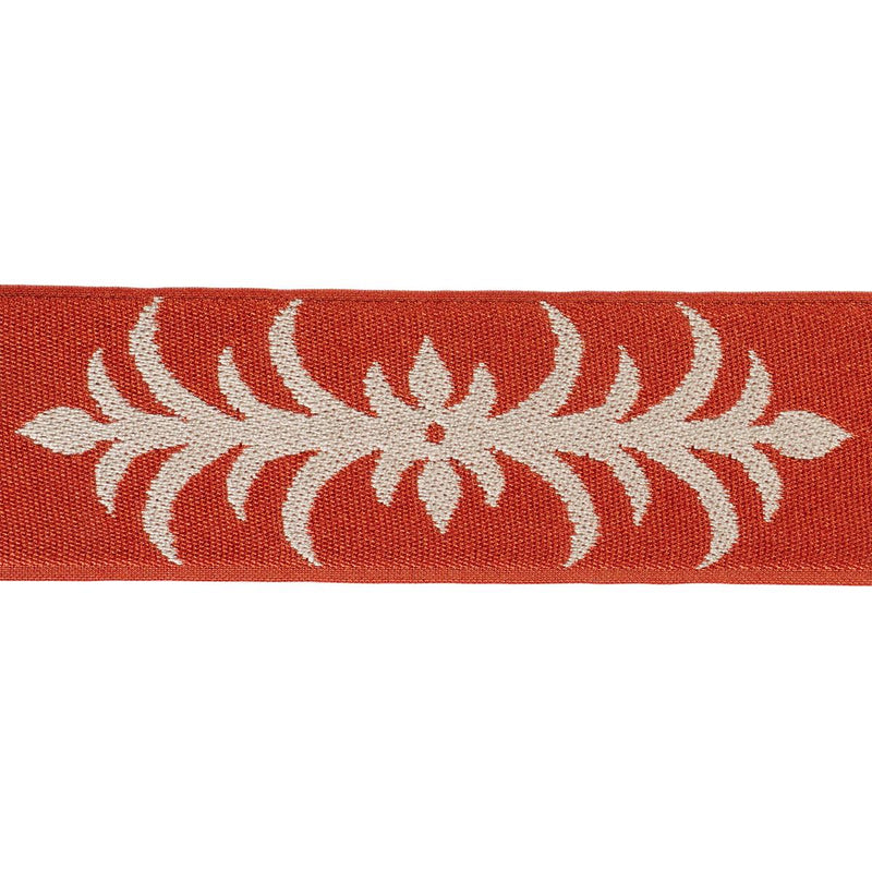 SCHUMACHER ACANTHUS TAPE TERRACOTTA TRIM | Atlanta Fabrics