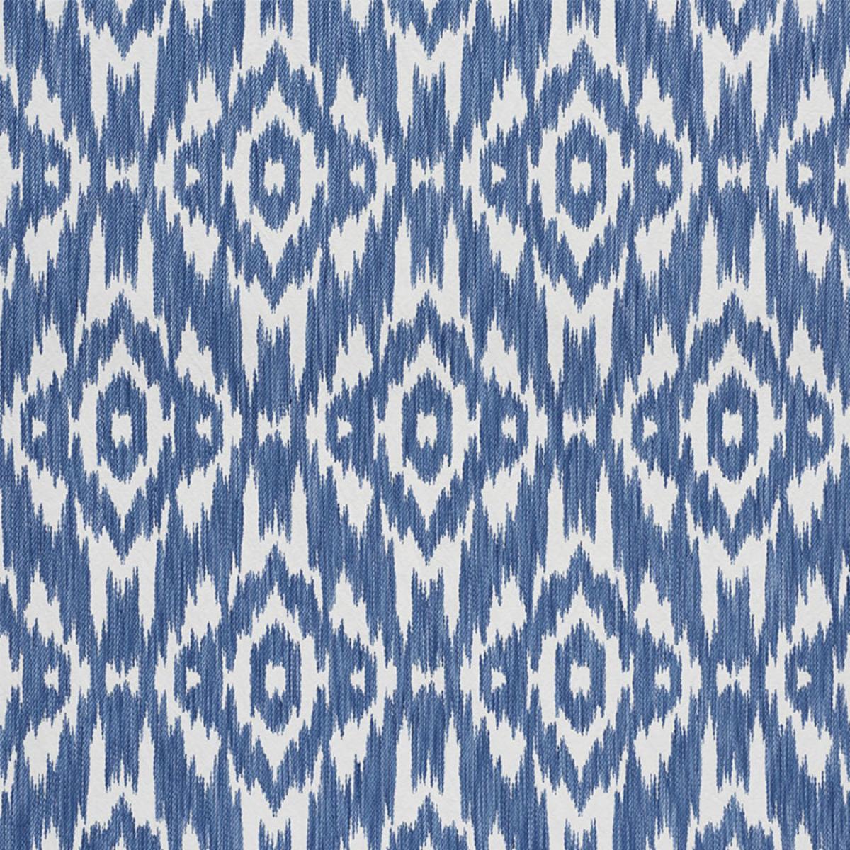 SCHUMACHER DORSET INDIGO FABRIC | Atlanta Fabrics