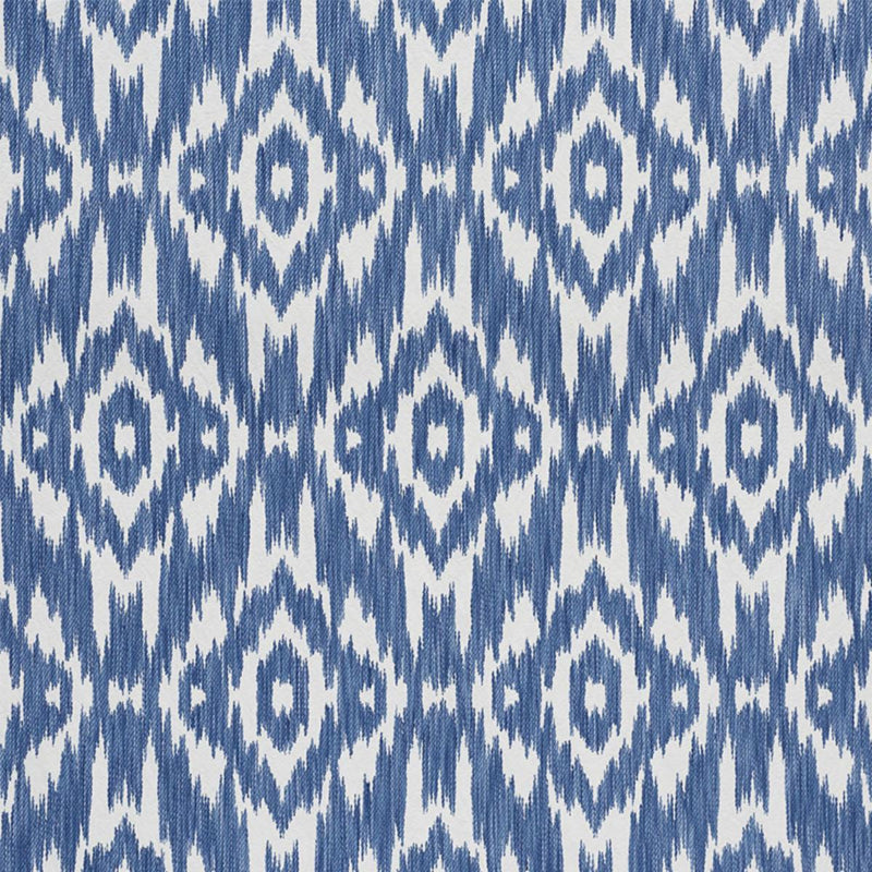 SCHUMACHER DORSET INDIGO FABRIC | Atlanta Fabrics