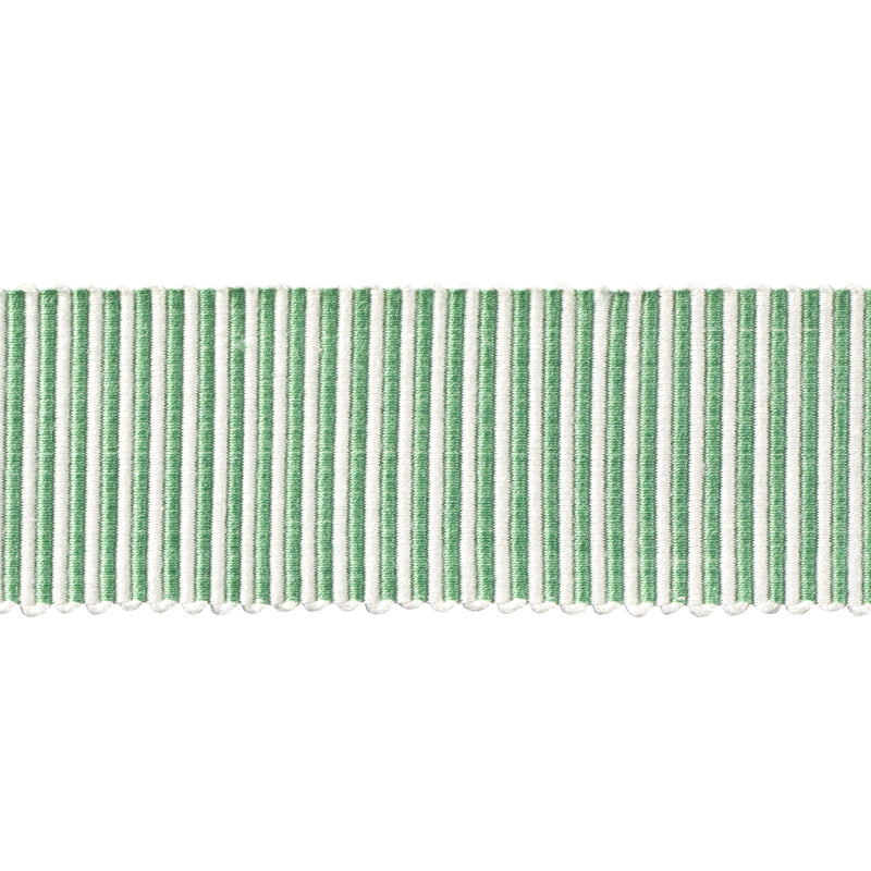 Schumacher KNOX TAPE GREEN Trim | Atlanta Fabrics