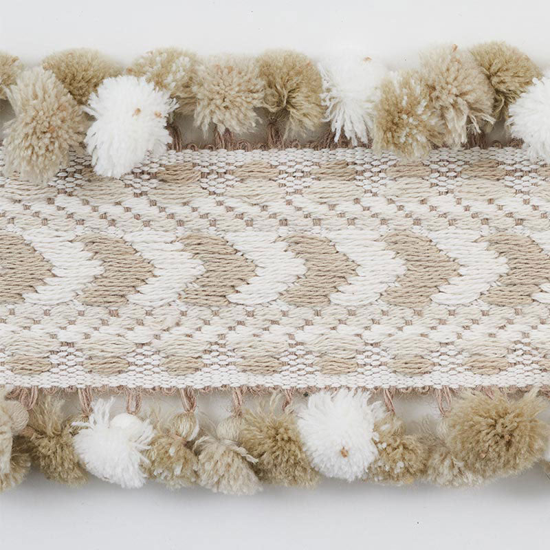 Schumacher MARACANA POM TAPE LINEN Trim | Atlanta Fabrics