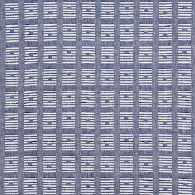 Schumacher TIASQUAM WEAVE NAVY Fabric | Atlanta Fabrics