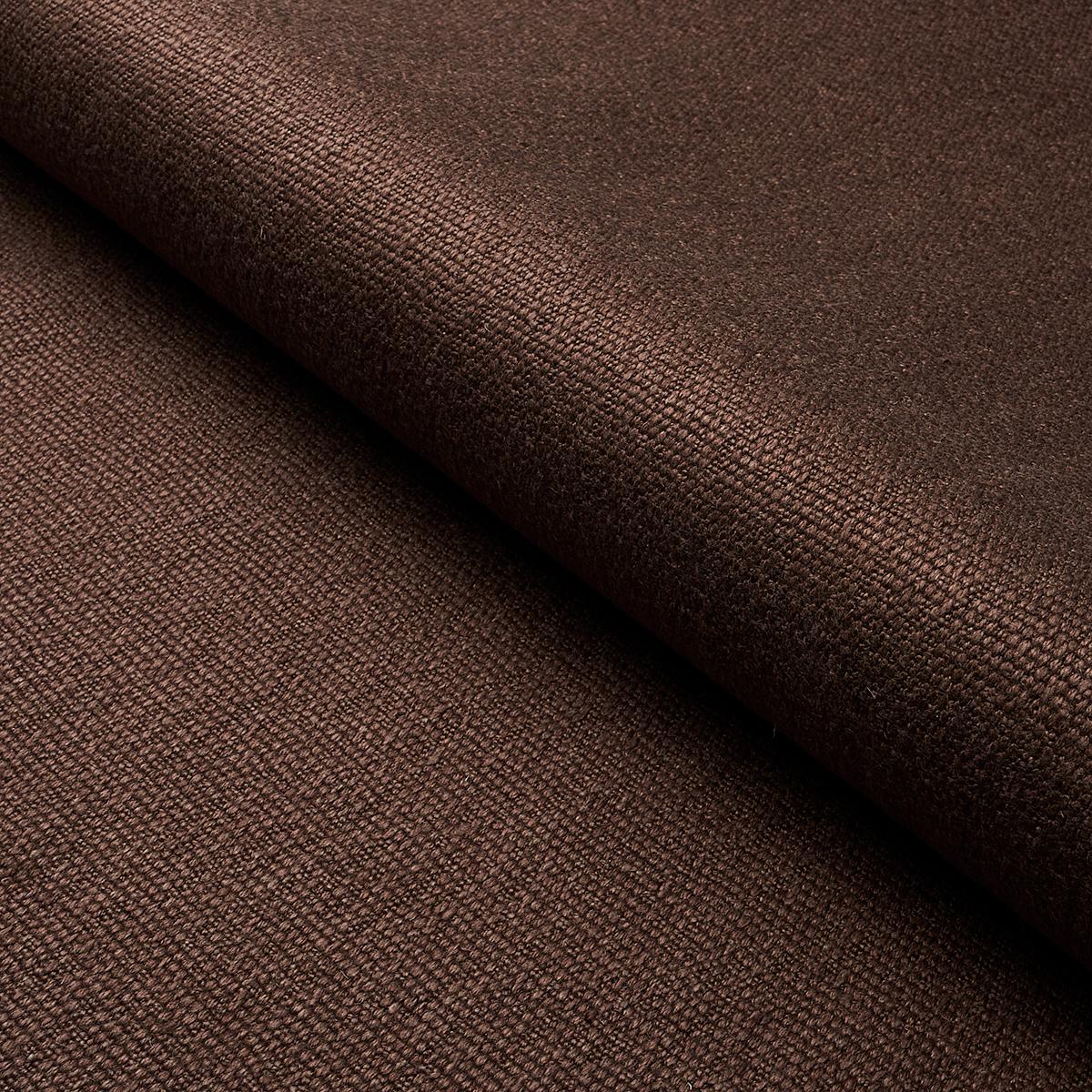 SCHUMACHER FINN HEAVYWEIGHT LINEN BROWN FABRIC | Atlanta Fabrics