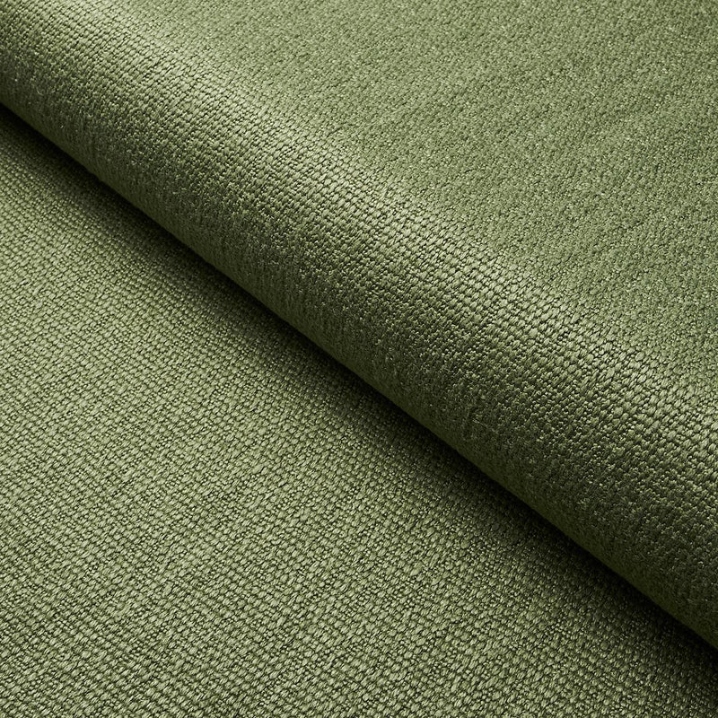 SCHUMACHER FINN HEAVYWEIGHT LINEN MOSS FABRIC | Atlanta Fabrics