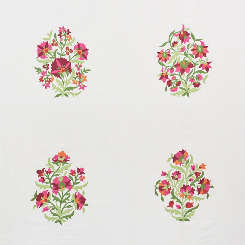 Schumacher ANTALYA MEDALLION EMBROIDERY GARNET Fabric | Atlanta Fabrics