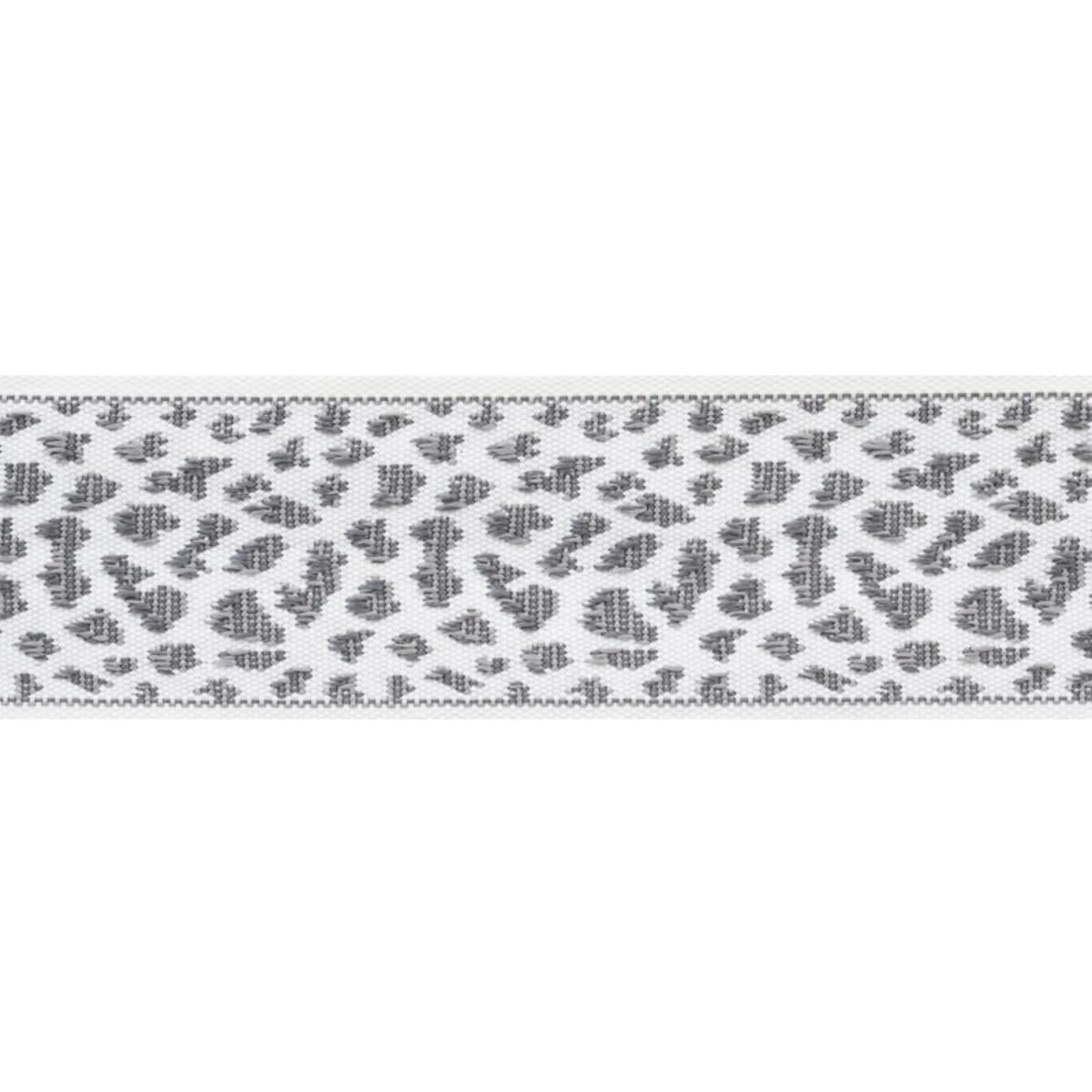 Schumacher LEOPARD TAPE GREY Trim | Atlanta Fabrics