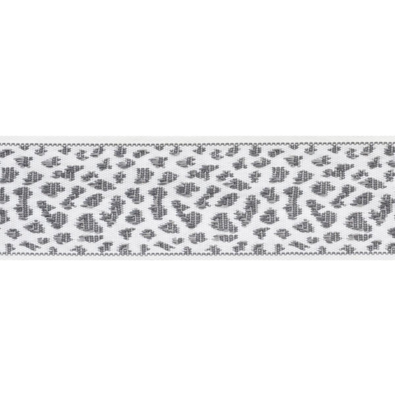Schumacher LEOPARD TAPE GREY Trim | Atlanta Fabrics