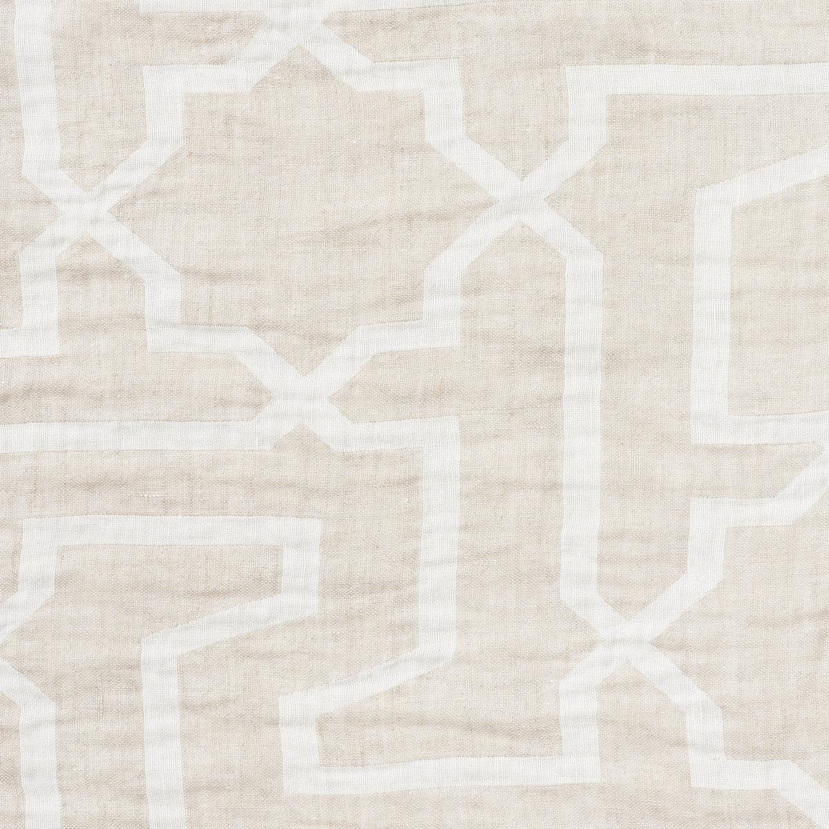 Schumacher ARABESQUE MAZE SHEER NATURAL Fabric | Atlanta Fabrics