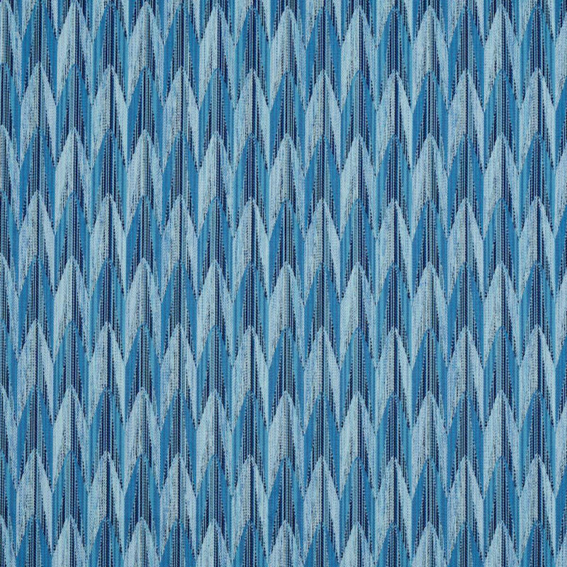 SCHUMACHER VERDANT INDOOR/OUTDOOR BLUE FABRIC | Atlanta Fabrics