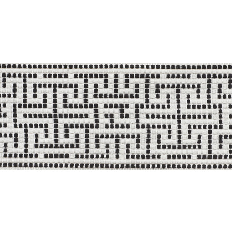 Schumacher MAZE TAPE INDOOR/OUTDOOR BLACK Trim | Atlanta Fabrics