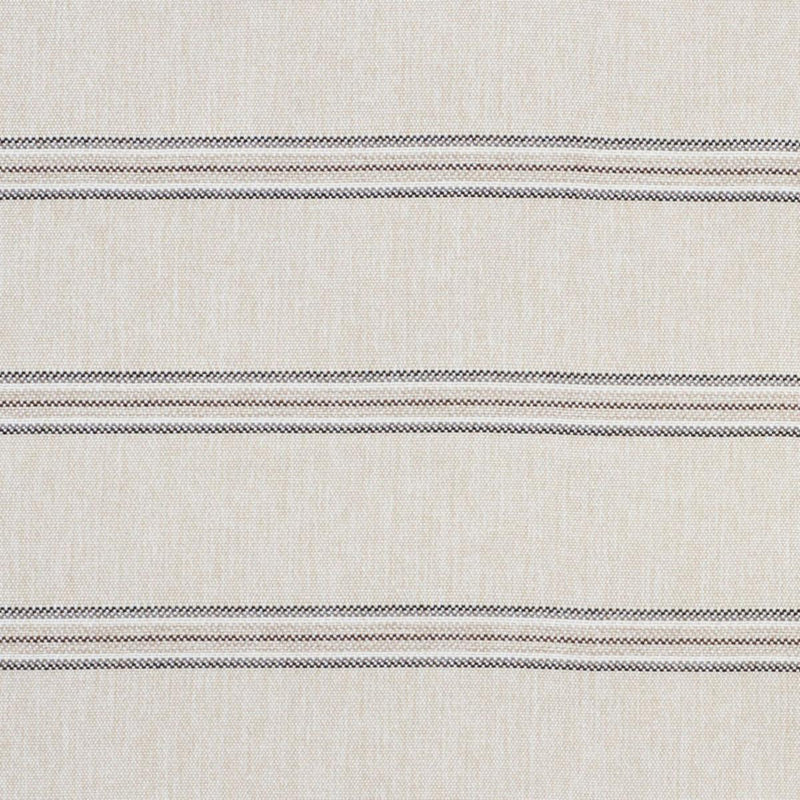 SCHUMACHER GARDEN STRIPE INDOOR/OUTDOOR STONE FABRIC | Atlanta Fabrics