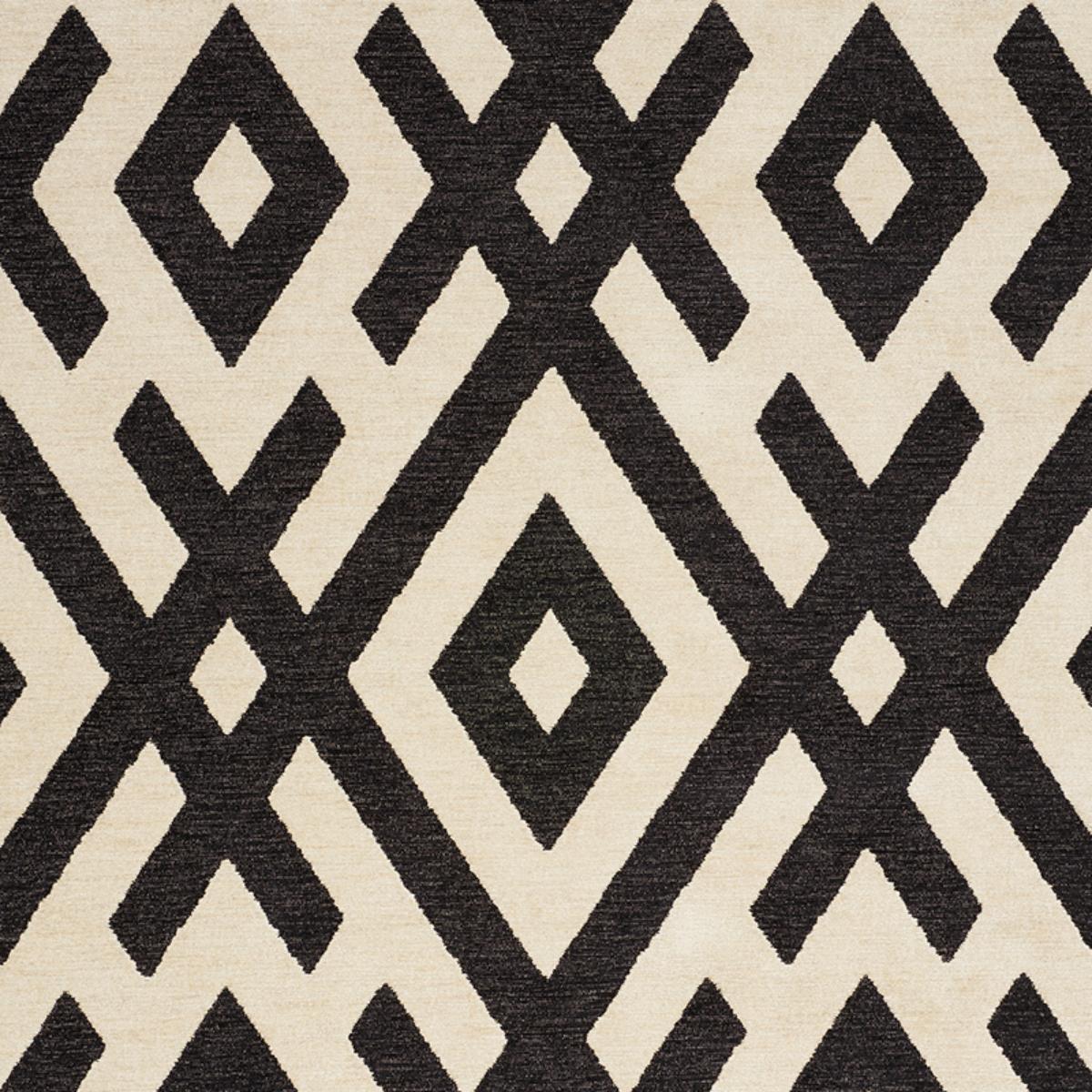 SCHUMACHER EQUIX BLACK FABRIC | Atlanta Fabrics