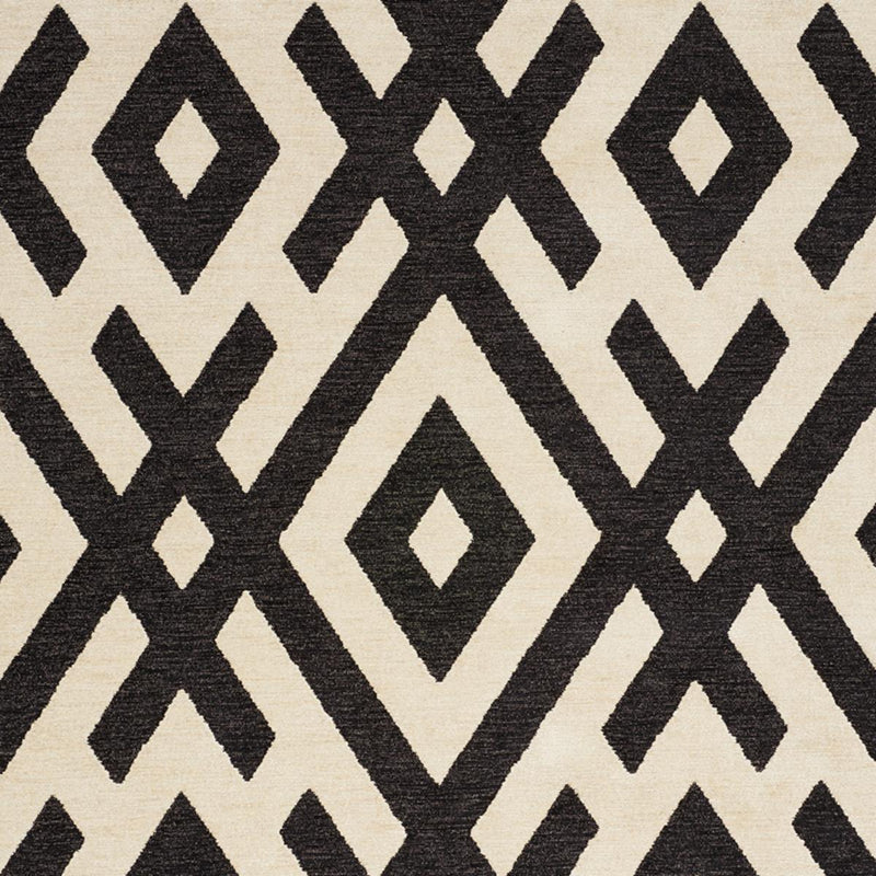 SCHUMACHER EQUIX BLACK FABRIC | Atlanta Fabrics
