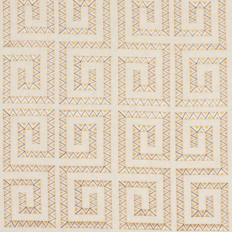 PRADO EMBROIDERY SAFFRON
