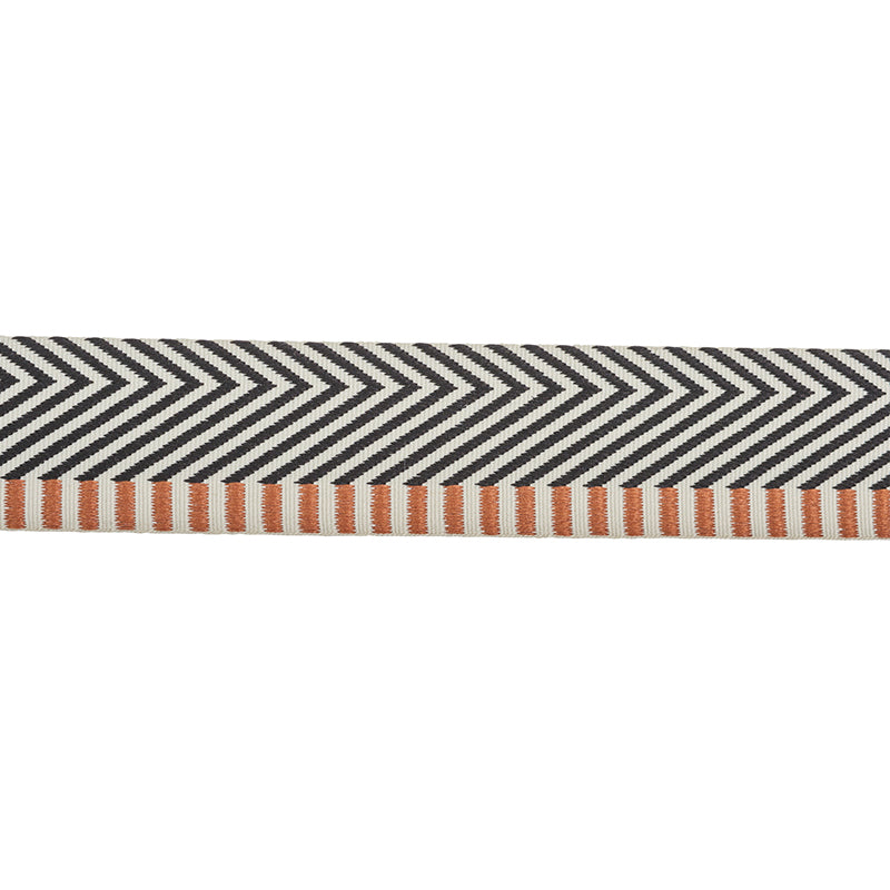 Schumacher CHEVRON TWILL TAPE BLACK Trim | Atlanta Fabrics