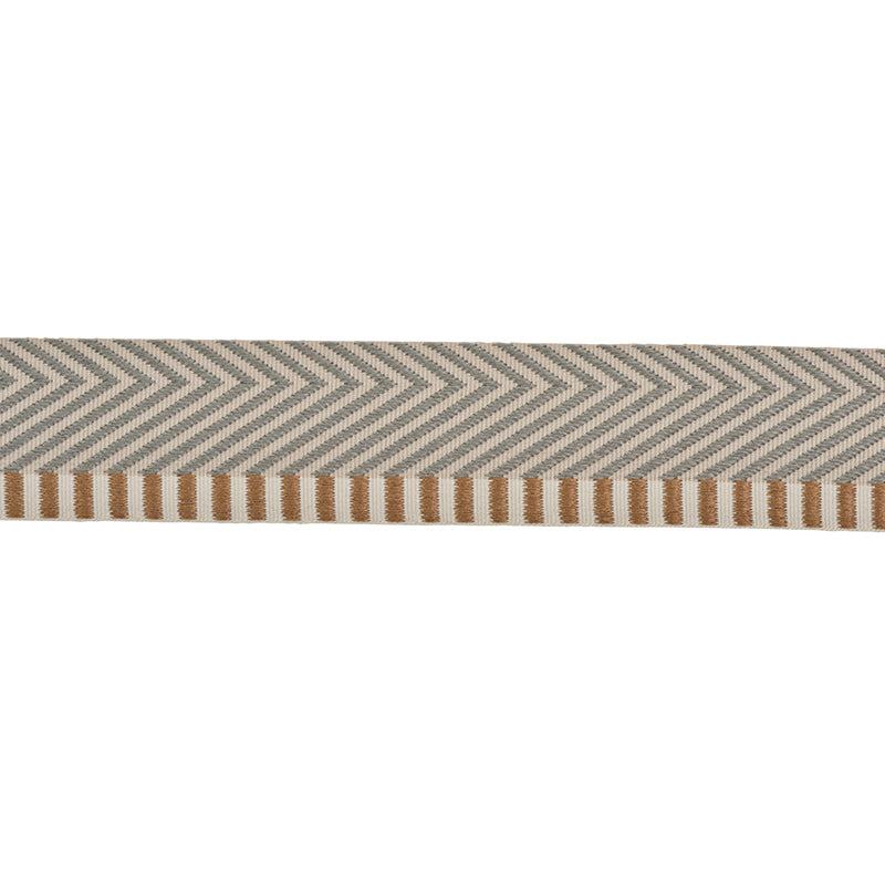 Schumacher CHEVRON TWILL TAPE NATURAL Trim | Atlanta Fabrics