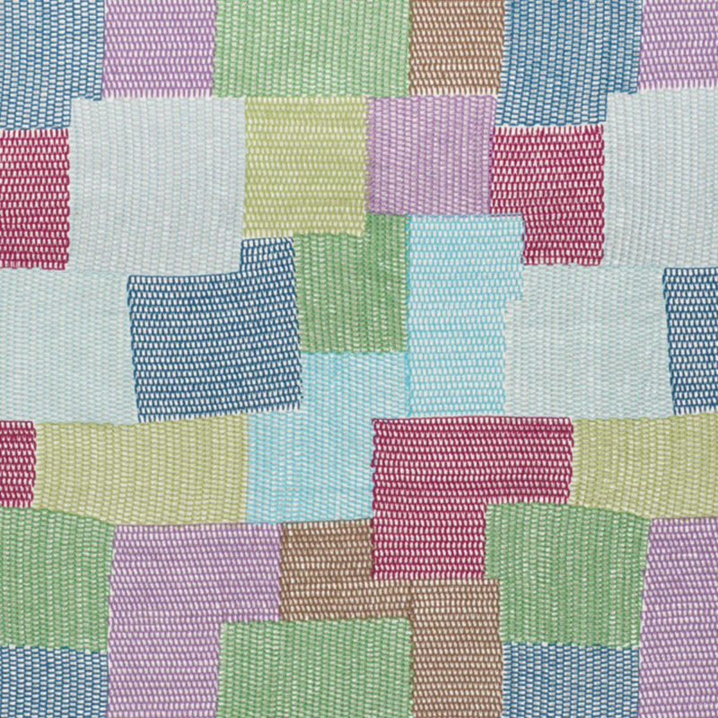 SCHUMACHER CARNABY BLUE & GREEN FABRIC | Atlanta Fabrics