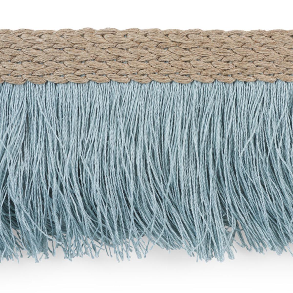 SCHUMACHER BRAIDED LINEN FRINGE SKY TRIM | Atlanta Fabrics