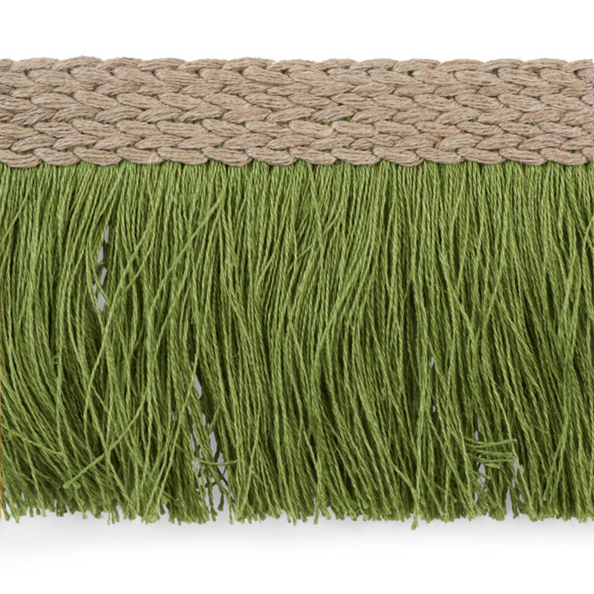 SCHUMACHER BRAIDED LINEN FRINGE LEAF TRIM | Atlanta Fabrics