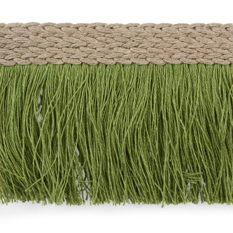 SCHUMACHER BRAIDED LINEN FRINGE LEAF TRIM | Atlanta Fabrics