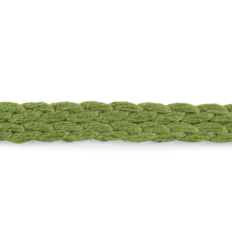 Schumacher BRAIDED LINEN TAPE NARROW LEAF Trim | Atlanta Fabrics