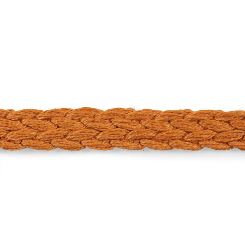 SCHUMACHER BRAIDED LINEN TAPE NARROW ORANGE TRIM | Atlanta Fabrics