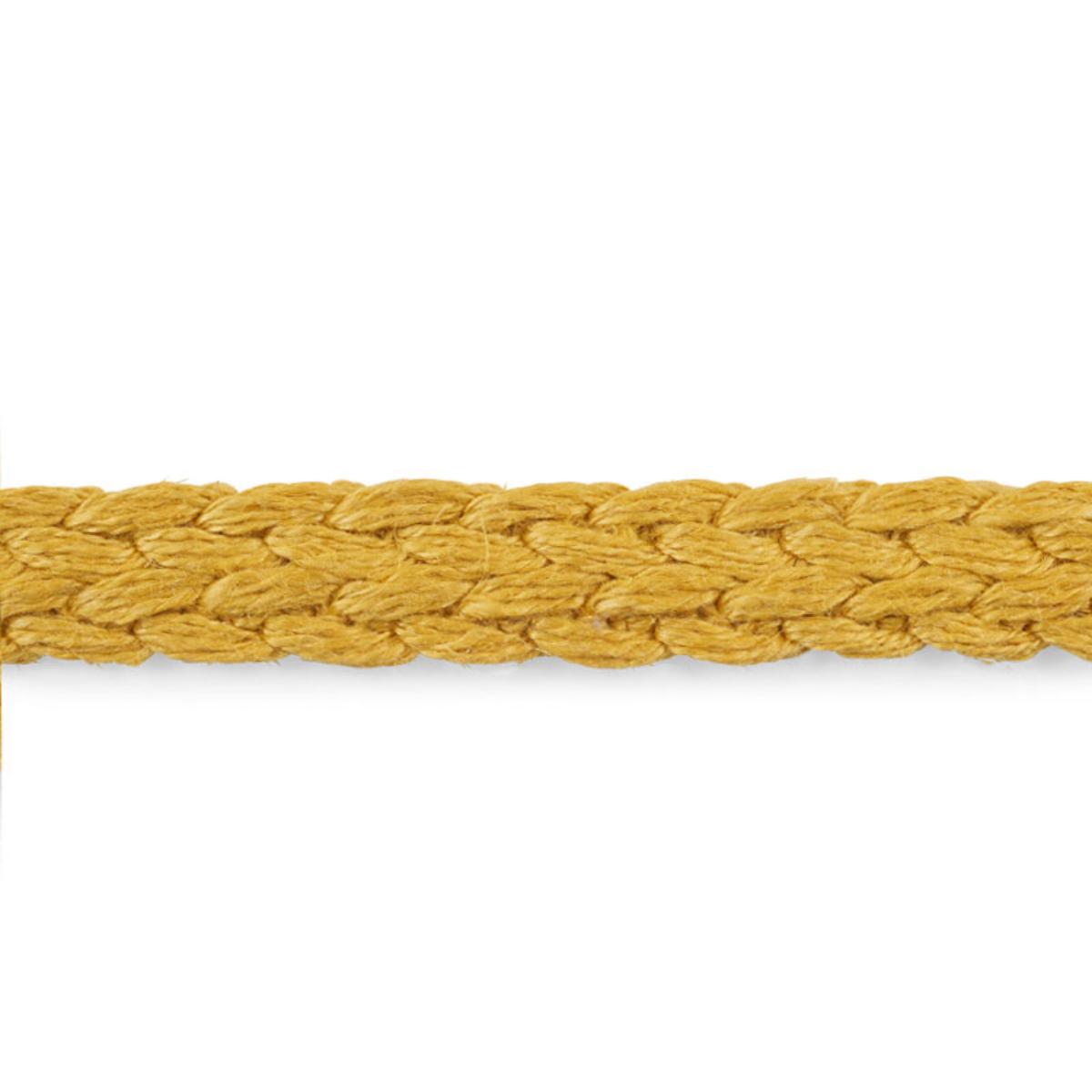 SCHUMACHER BRAIDED LINEN TAPE NARROW GOLD TRIM | Atlanta Fabrics