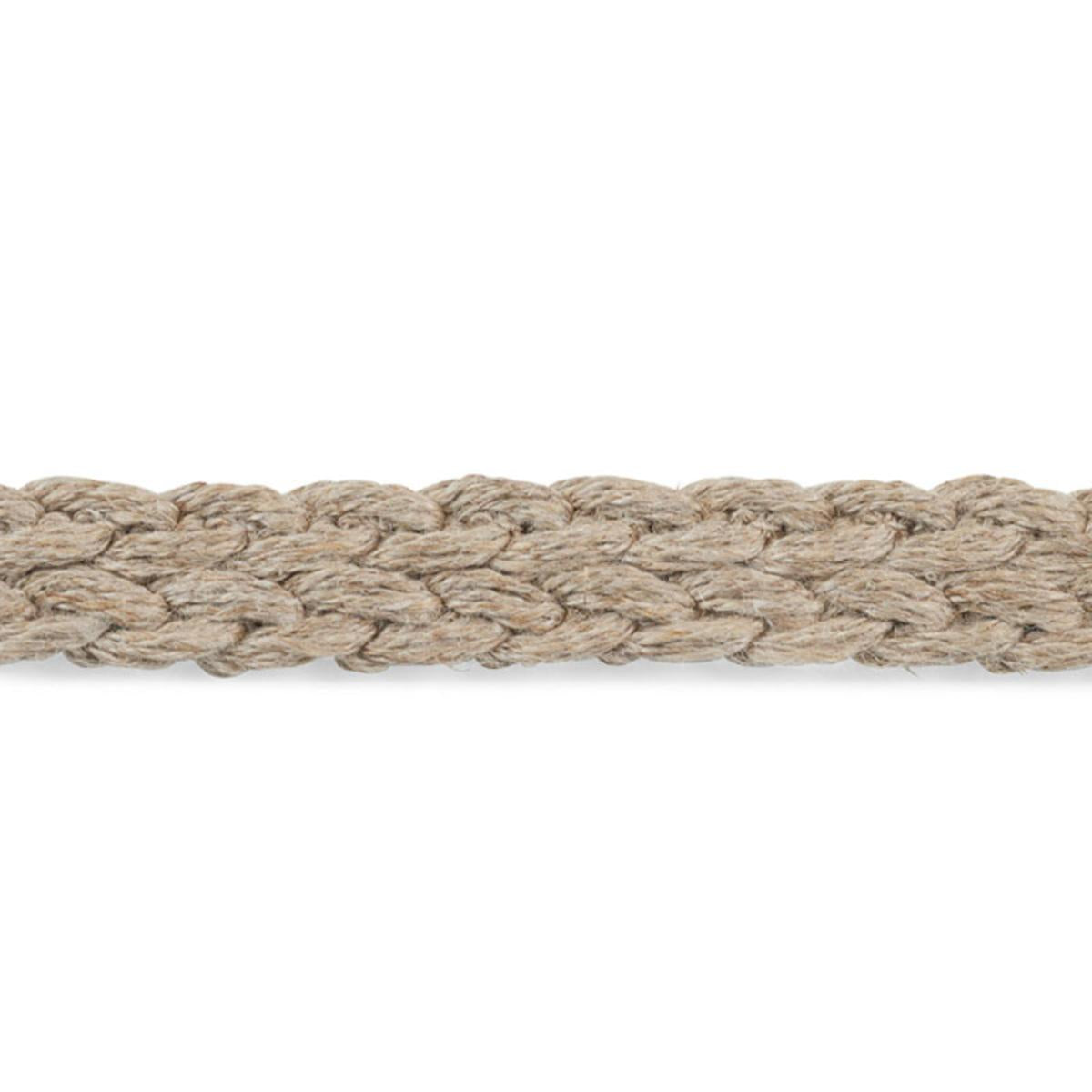SCHUMACHER BRAIDED LINEN TAPE NARROW NATURAL TRIM | Atlanta Fabrics