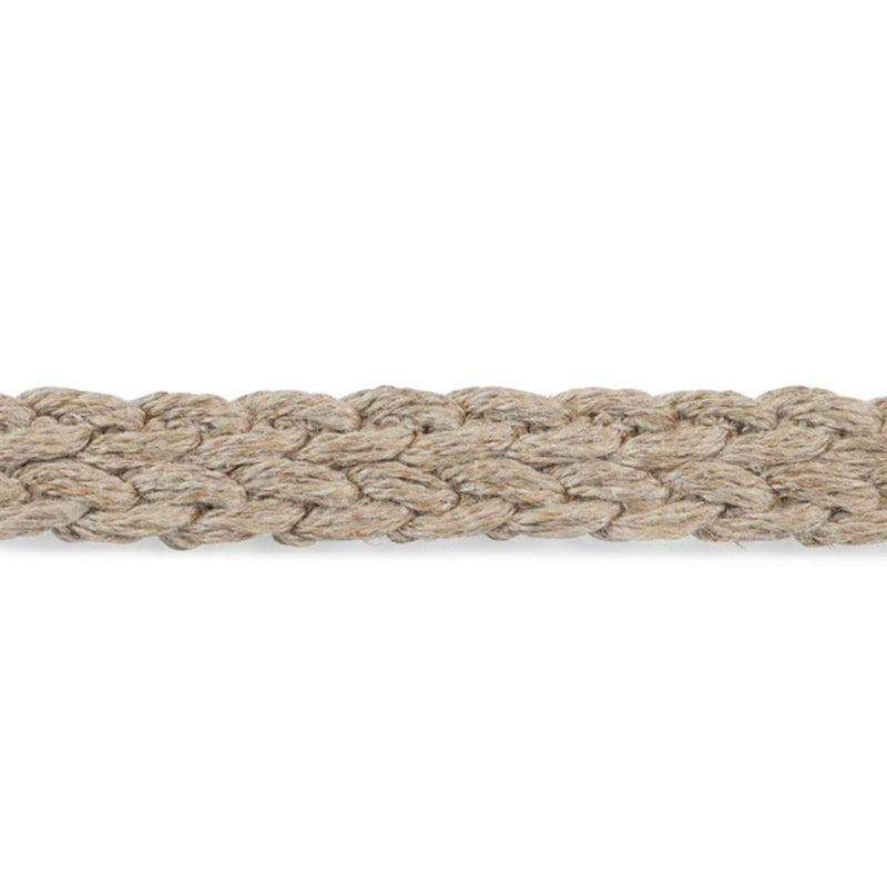 SCHUMACHER BRAIDED LINEN TAPE NARROW NATURAL TRIM | Atlanta Fabrics