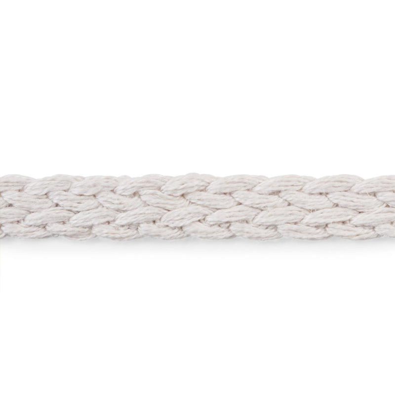 SCHUMACHER BRAIDED LINEN TAPE NARROW IVORY TRIM | Atlanta Fabrics
