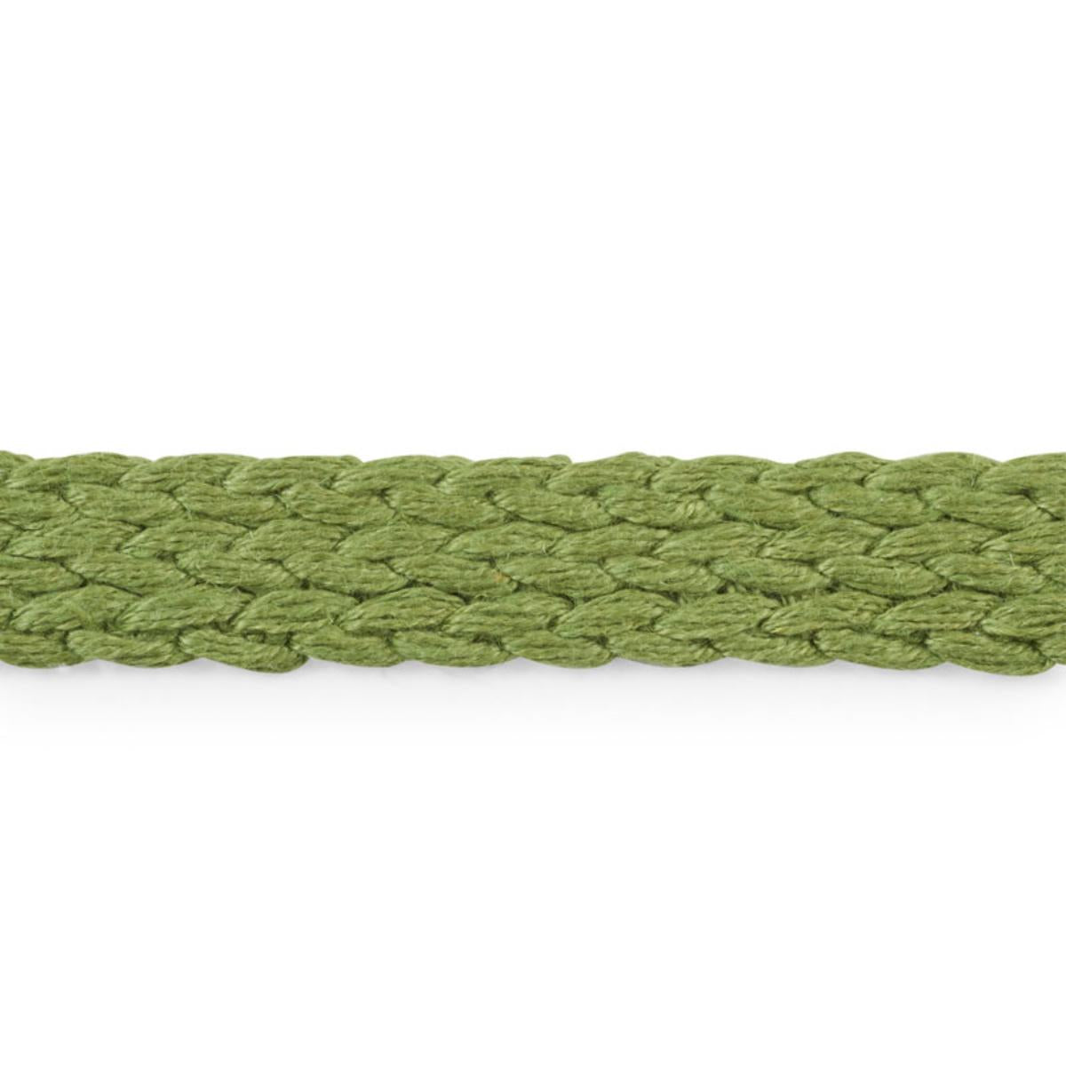 SCHUMACHER BRAIDED LINEN TAPE MEDIUM LEAF TRIM | Atlanta Fabrics