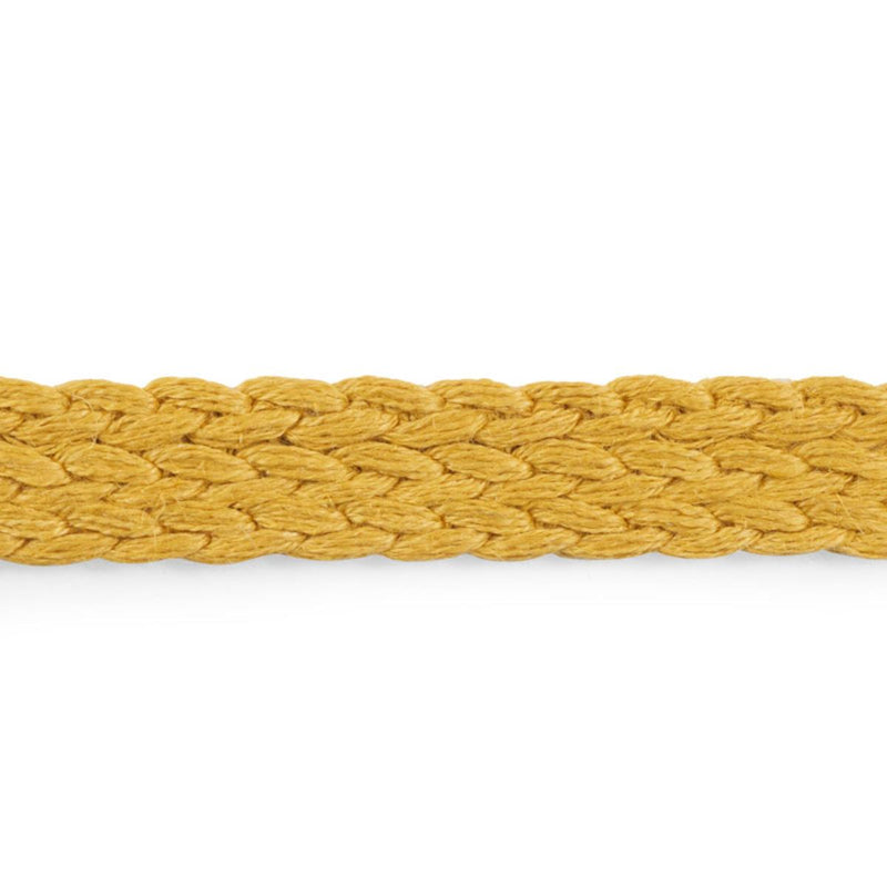 SCHUMACHER BRAIDED LINEN TAPE MEDIUM GOLD TRIM | Atlanta Fabrics