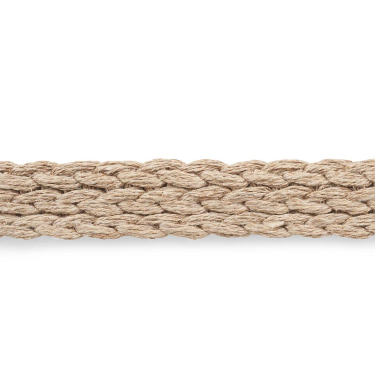 SCHUMACHER BRAIDED LINEN TAPE MEDIUM NATURAL TRIM | Atlanta Fabrics