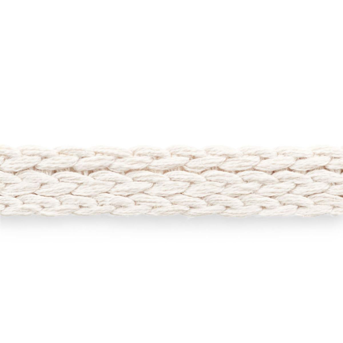 SCHUMACHER BRAIDED LINEN TAPE MEDIUM IVORY TRIM | Atlanta Fabrics