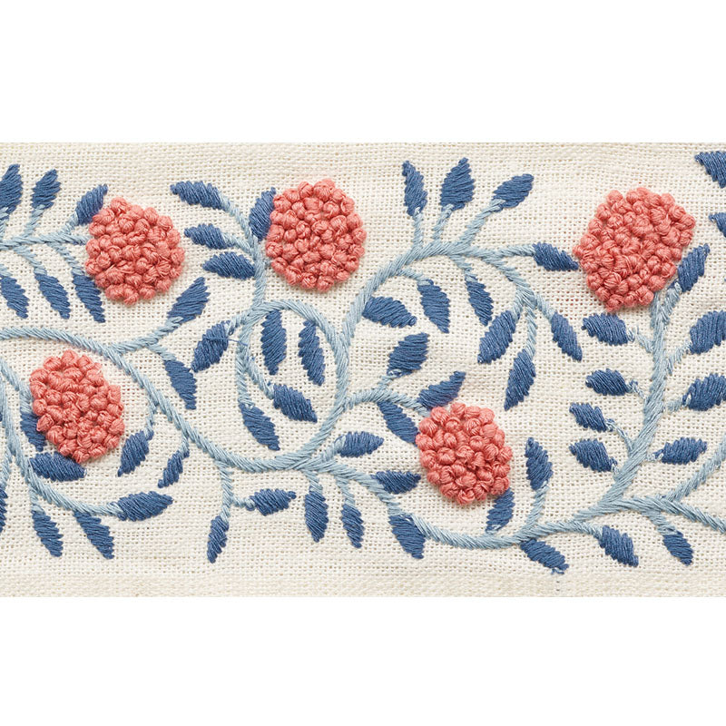 Schumacher ASHOKA TAPE ROSE & SKY Trim | Atlanta Fabrics