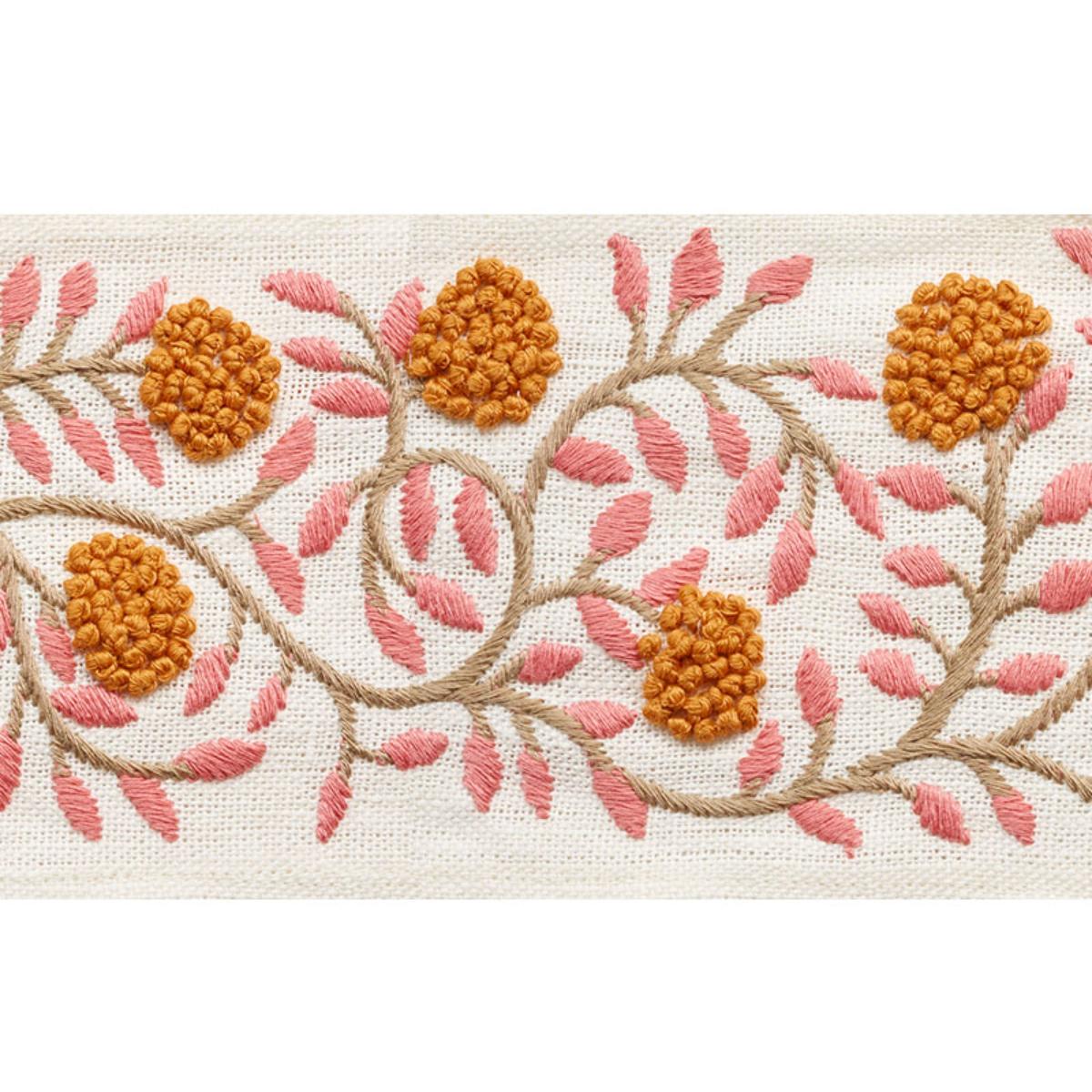 SCHUMACHER Ashoka Tape ORANGE & PINK TRIM | Atlanta Fabrics