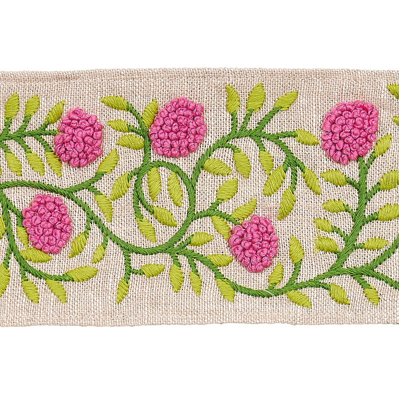 Schumacher ASHOKA TAPE ORCHID & GREEN Trim | Atlanta Fabrics