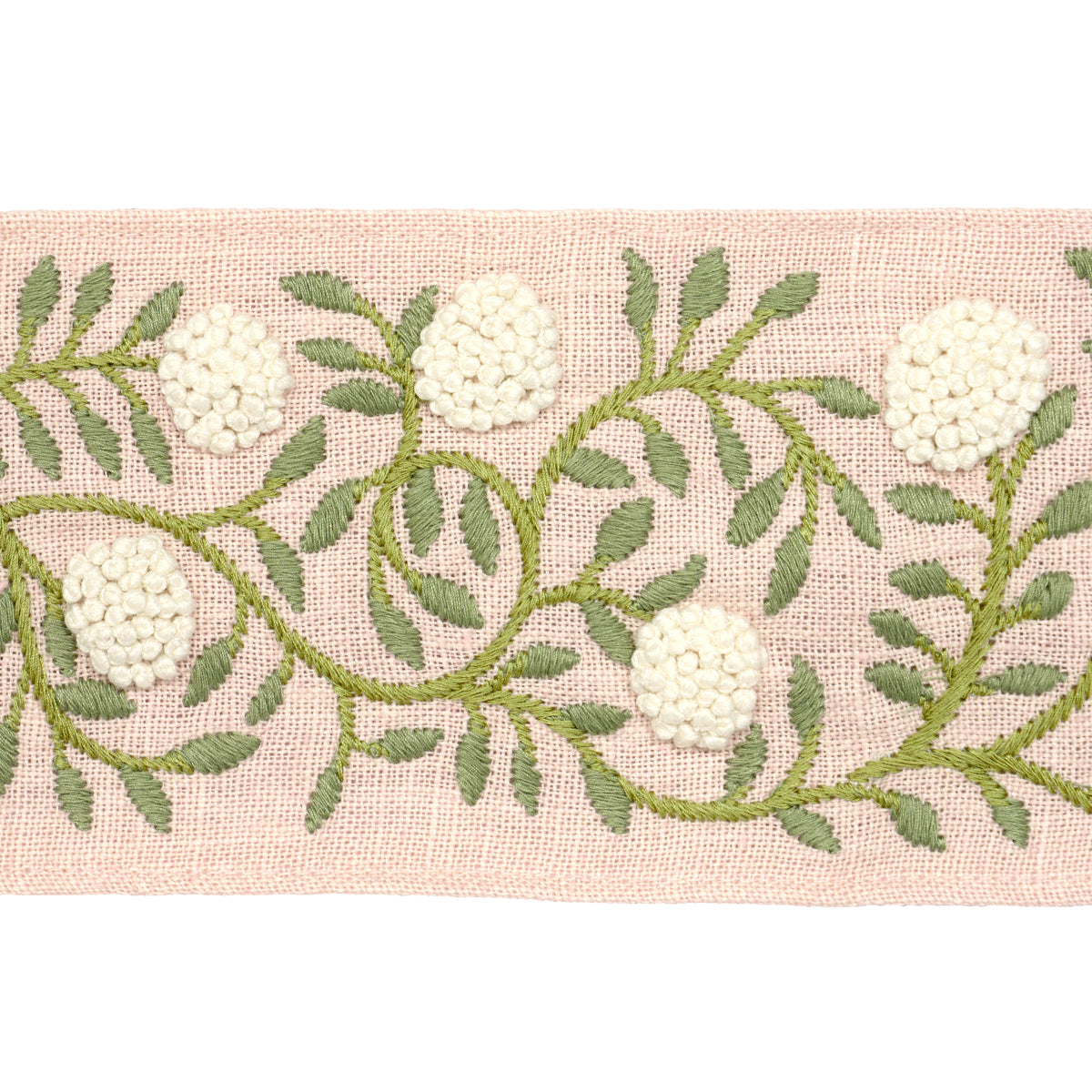 Schumacher ASHOKA TAPE LEAF & BLUSH Trim | Atlanta Fabrics