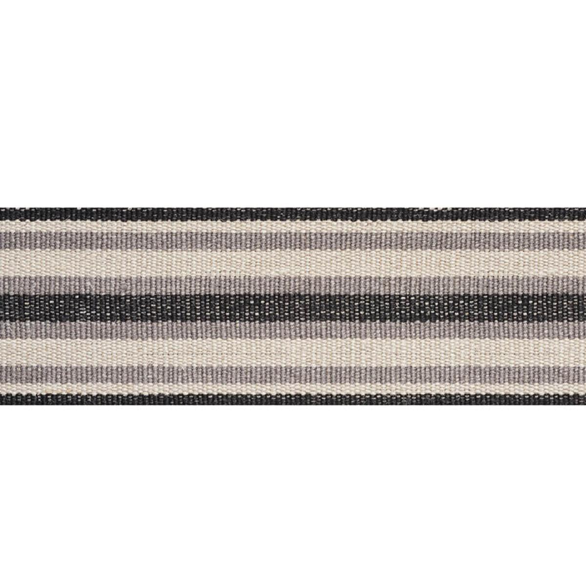 SCHUMACHER LEVANT TAPE CHARCOAL TRIM | Atlanta Fabrics