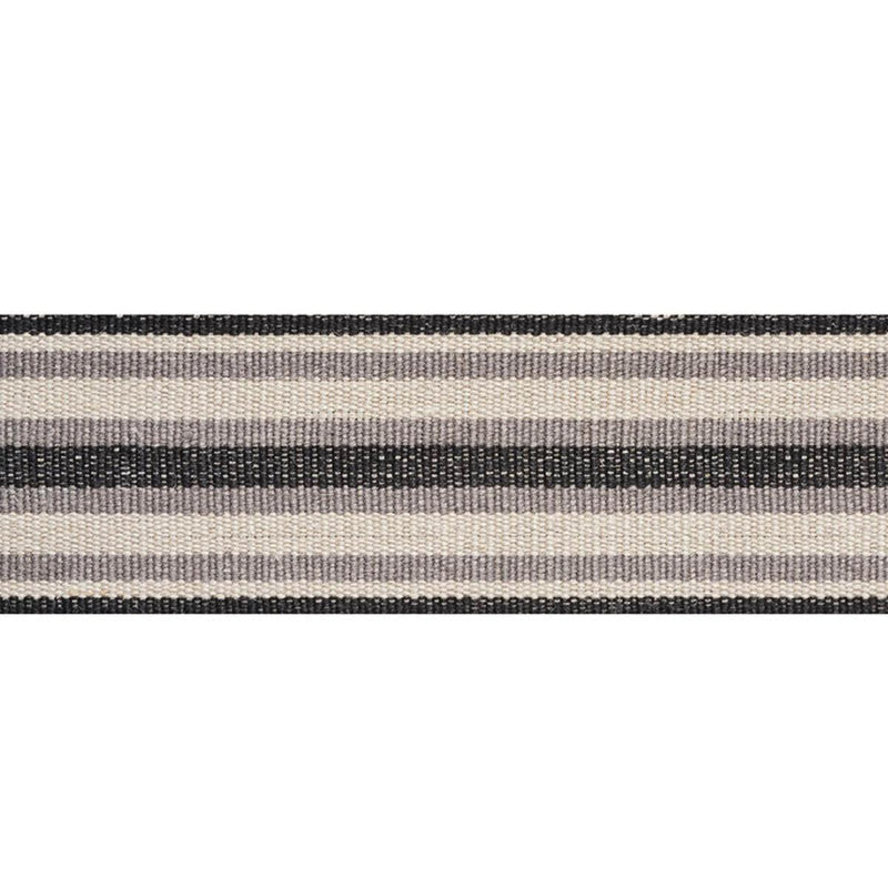SCHUMACHER LEVANT TAPE CHARCOAL TRIM | Atlanta Fabrics