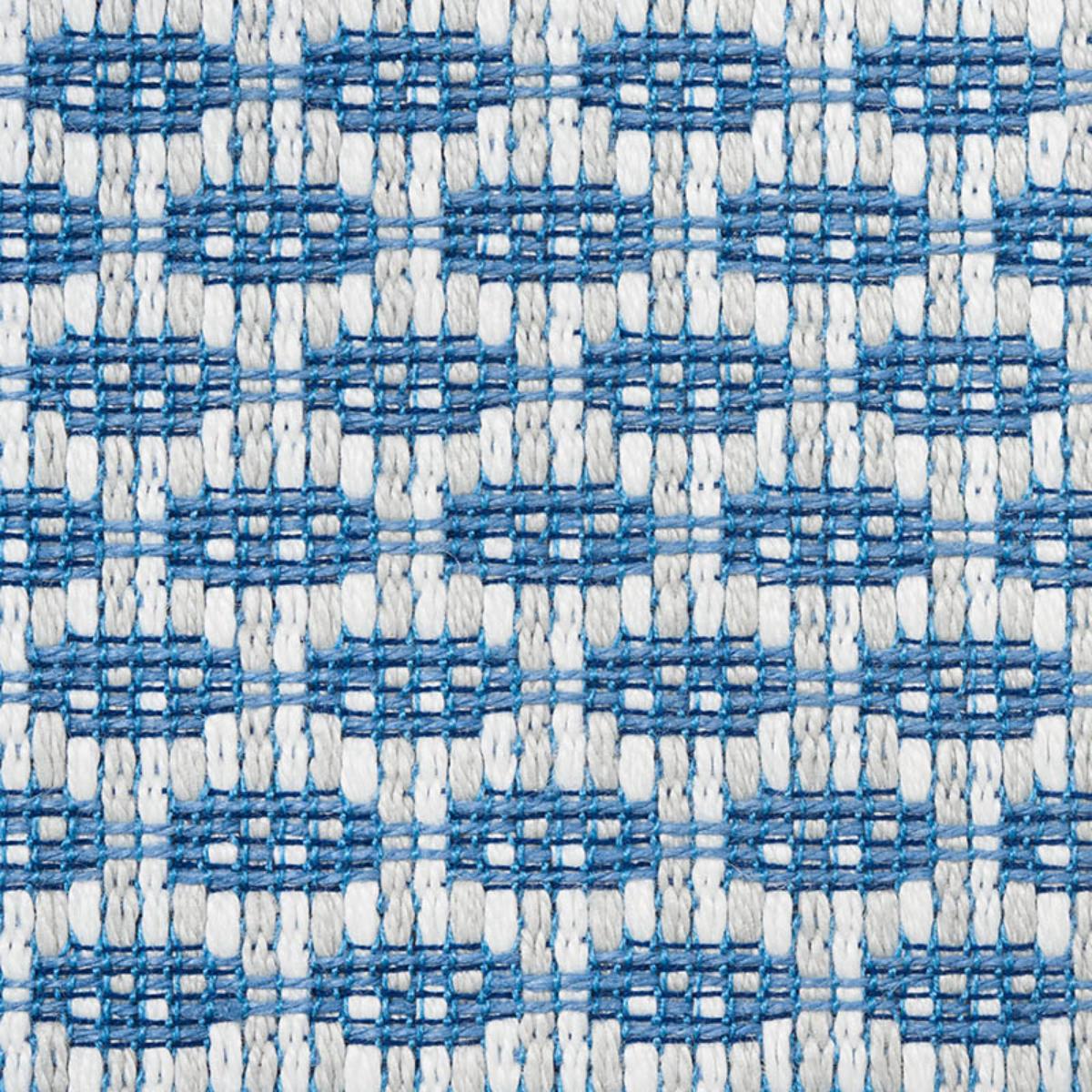 SCHUMACHER HICKOX INDOOR/OUTDOOR BLUE FABRIC | Atlanta Fabrics