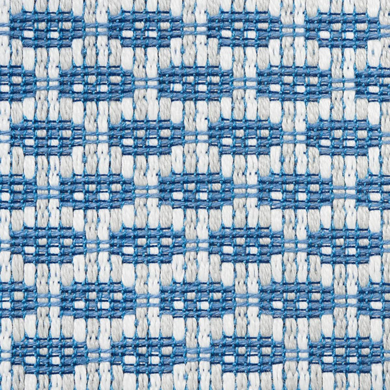 SCHUMACHER HICKOX INDOOR/OUTDOOR BLUE FABRIC | Atlanta Fabrics