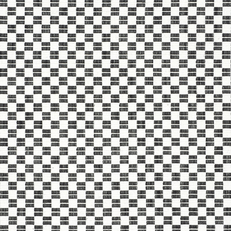 Schumacher ELKHART BLACK Fabric | Atlanta Fabrics